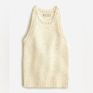 J. Crew High-neck Pointelle Sweater Tank